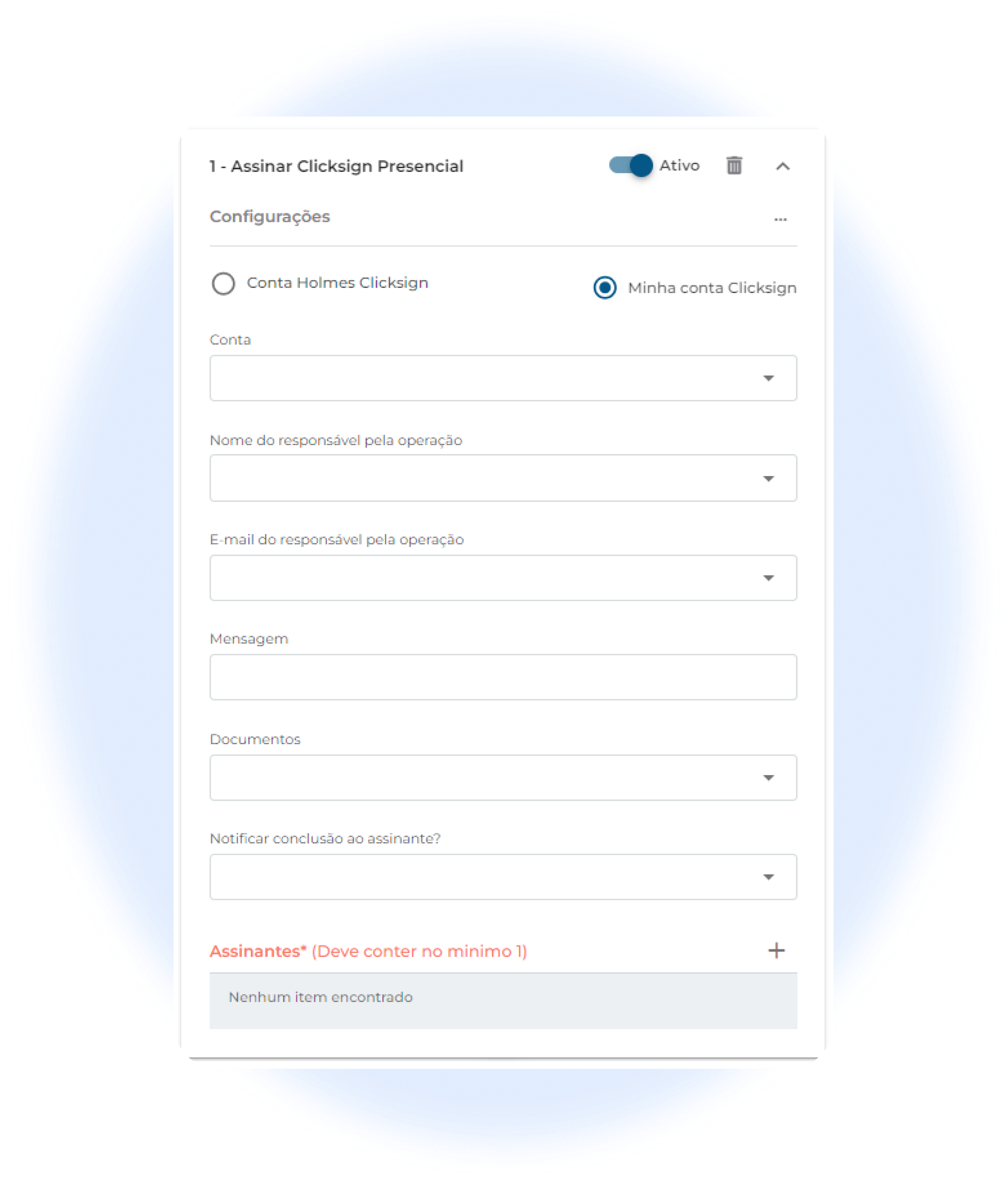 Imagem de Demonstração do Workflow de Compras